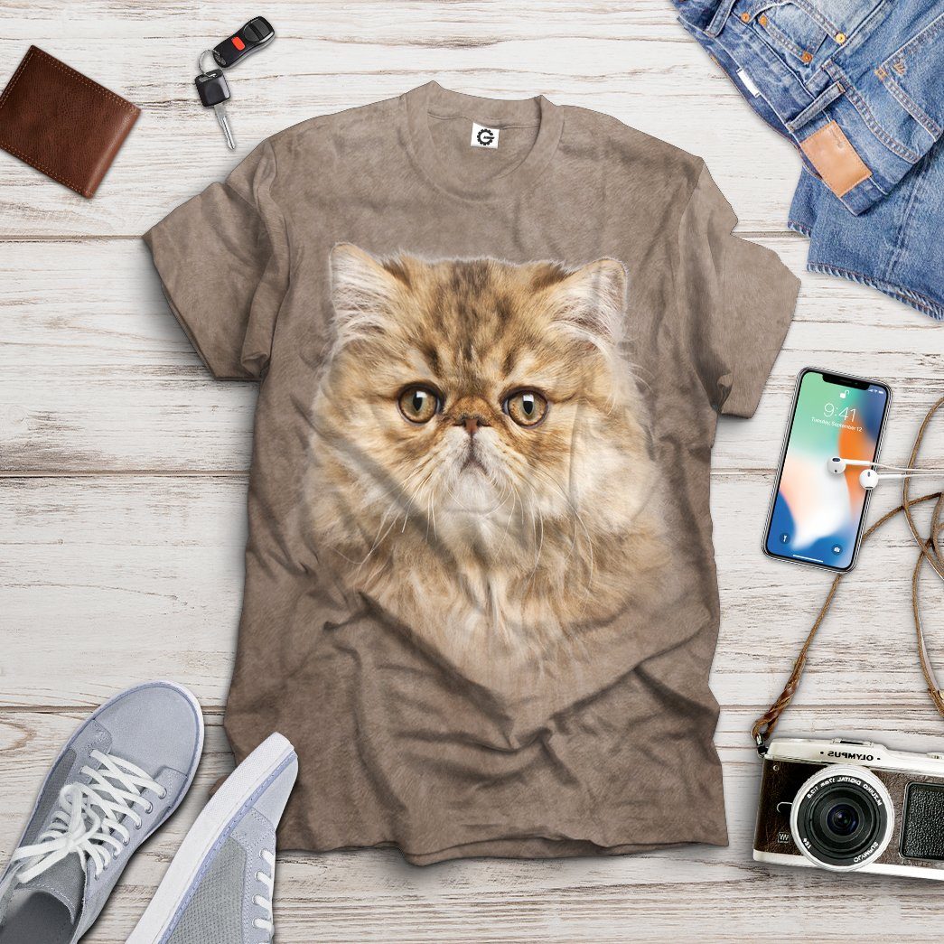 Gearhuman 3D Persian Cat Tshirt Hoodie Apparel ZL17122 3D Apparel 