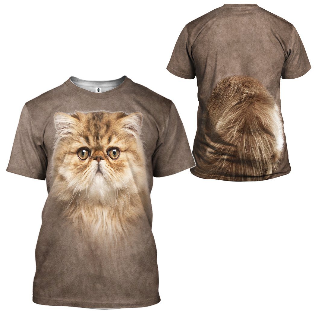Gearhuman 3D Persian Cat Tshirt Hoodie Apparel ZL17122 3D Apparel 