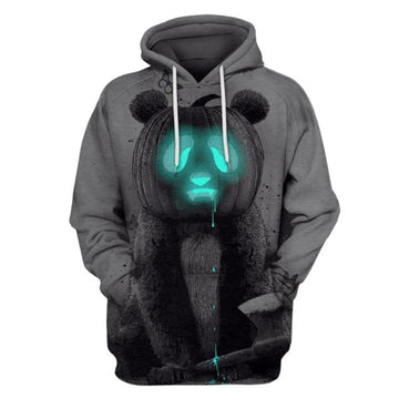 Gearhuman 3d PET pumpkin Hoodies - T-Shirt Apparel PET101105 3D Custom Fleece Hoodies Hoodie S 