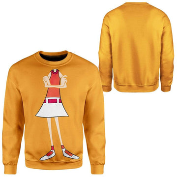Gearhumans 3D Phineas And Ferb Candace Flynn Custom Sweatshirt Apparel