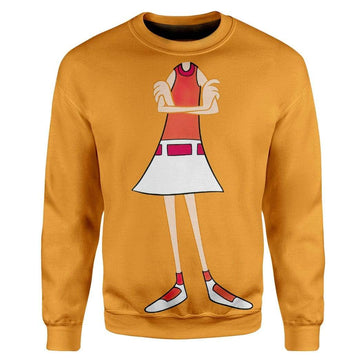 Gearhumans 3D Phineas And Ferb Candace Flynn Custom Sweatshirt Apparel