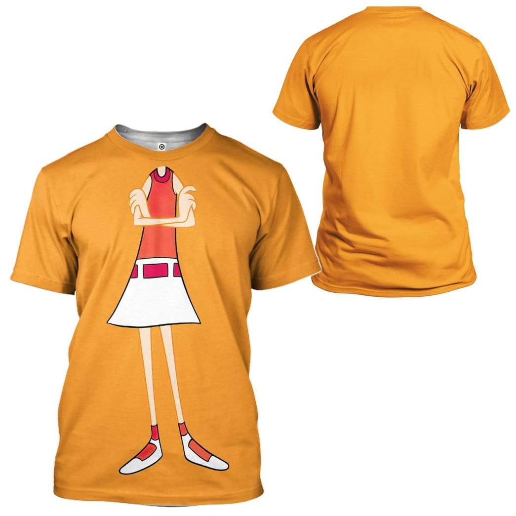 Gearhuman 3D Phineas And Ferb Candace Flynn Custom Tshirt Apparel GW21085 3D T-shirt 