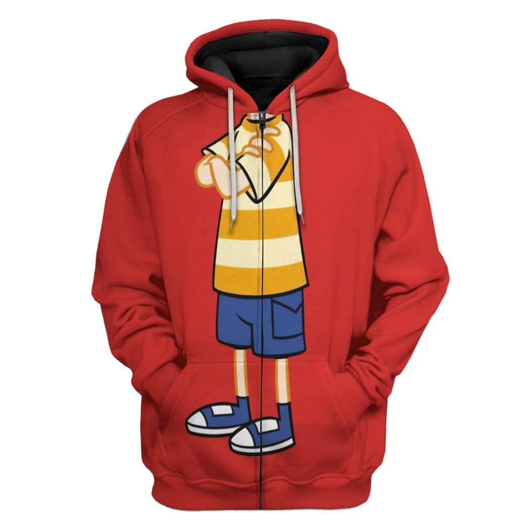 Gearhuman 3D Phineas And Ferb Custom Hoodie Apparel GW21082 3D Custom Fleece Hoodies Zip Hoodie S 