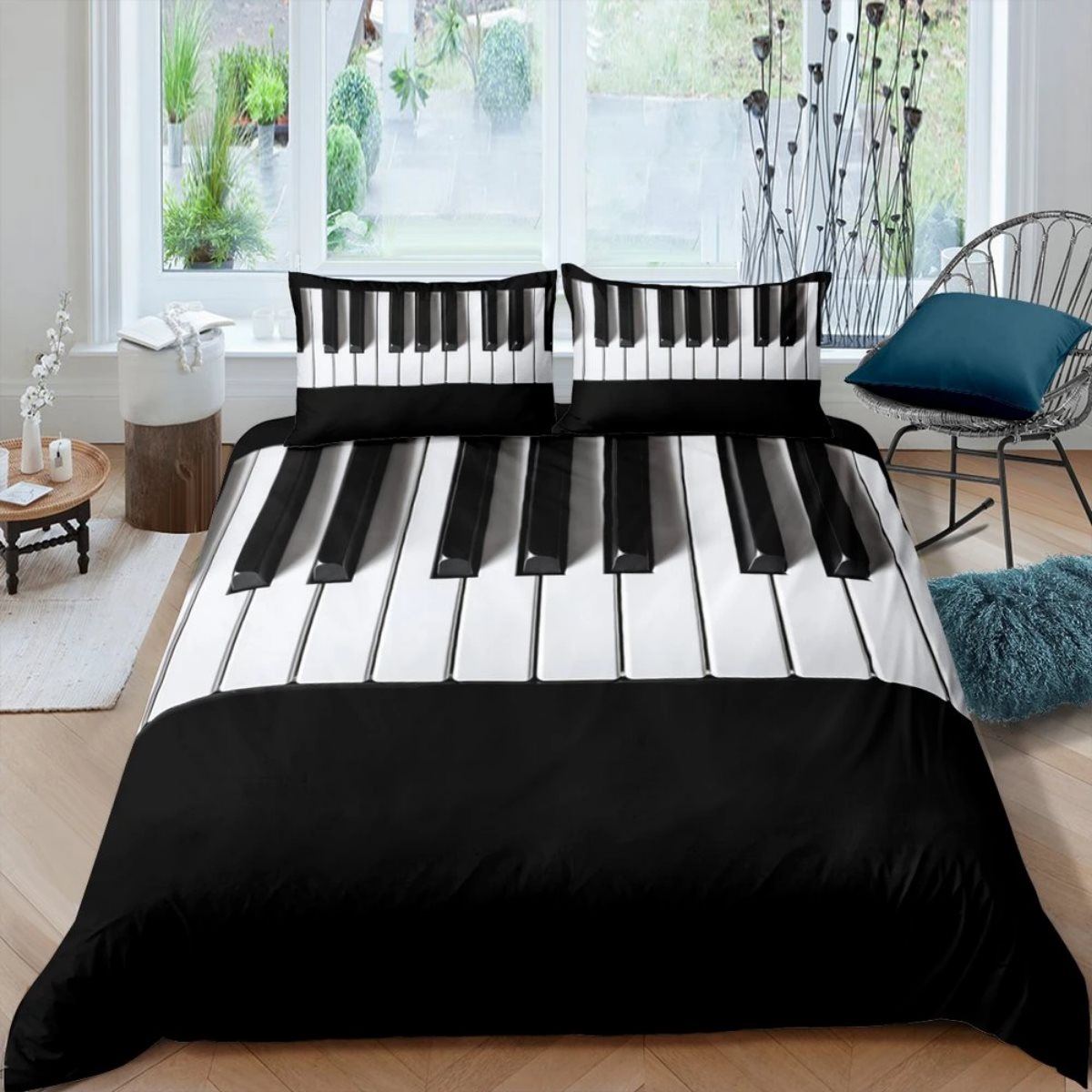 Gearhuman 3D Piano Custom Name Bedding Set GB03039 Bedding Set