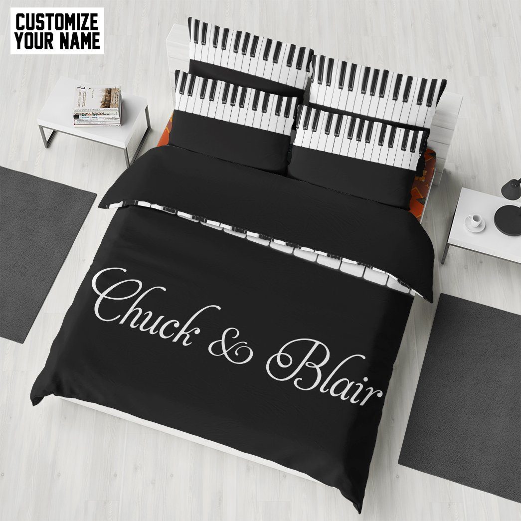 Gearhuman 3D Piano Custom Name Bedding Set GB03039 Bedding Set