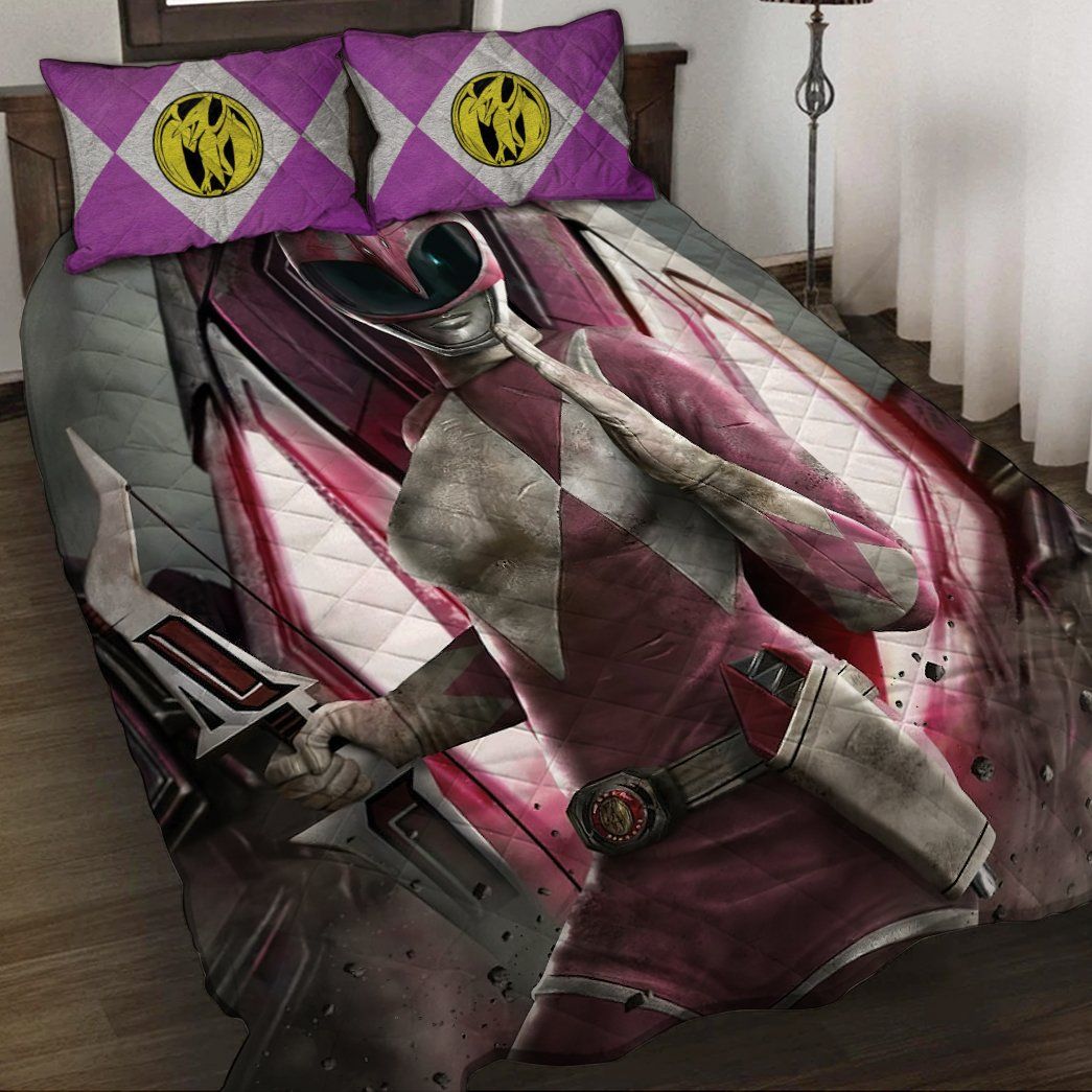 Gearhuman 3D Pink Power Ranger Custom Quilt Set GW13017 Quilt Set 