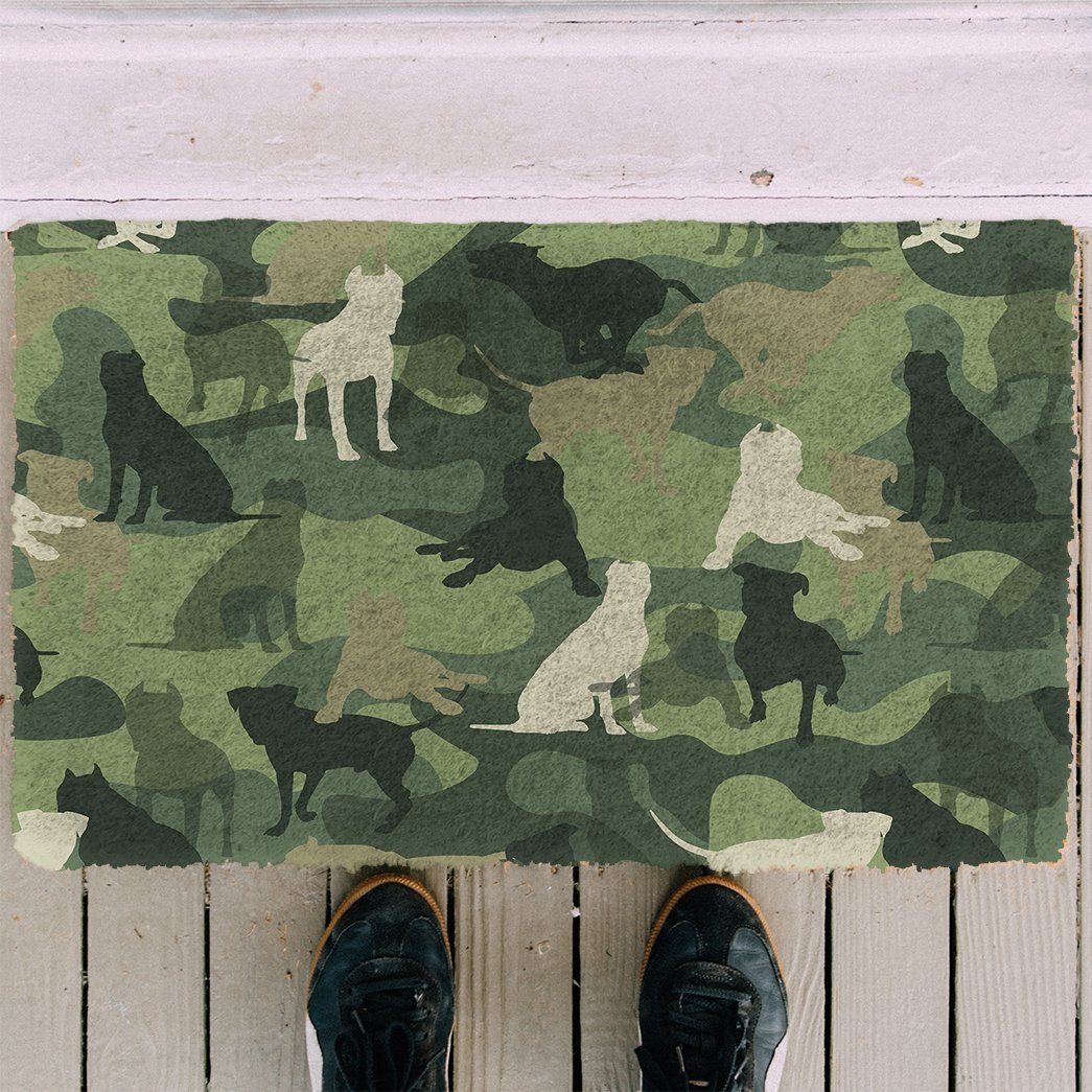 Gearhuman 3D Pit Bull Camo Doormat GK01023 Doormat