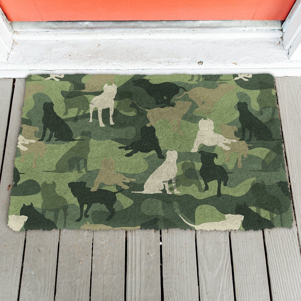 Gearhuman 3D Pit Bull Camo Doormat GK01023 Doormat