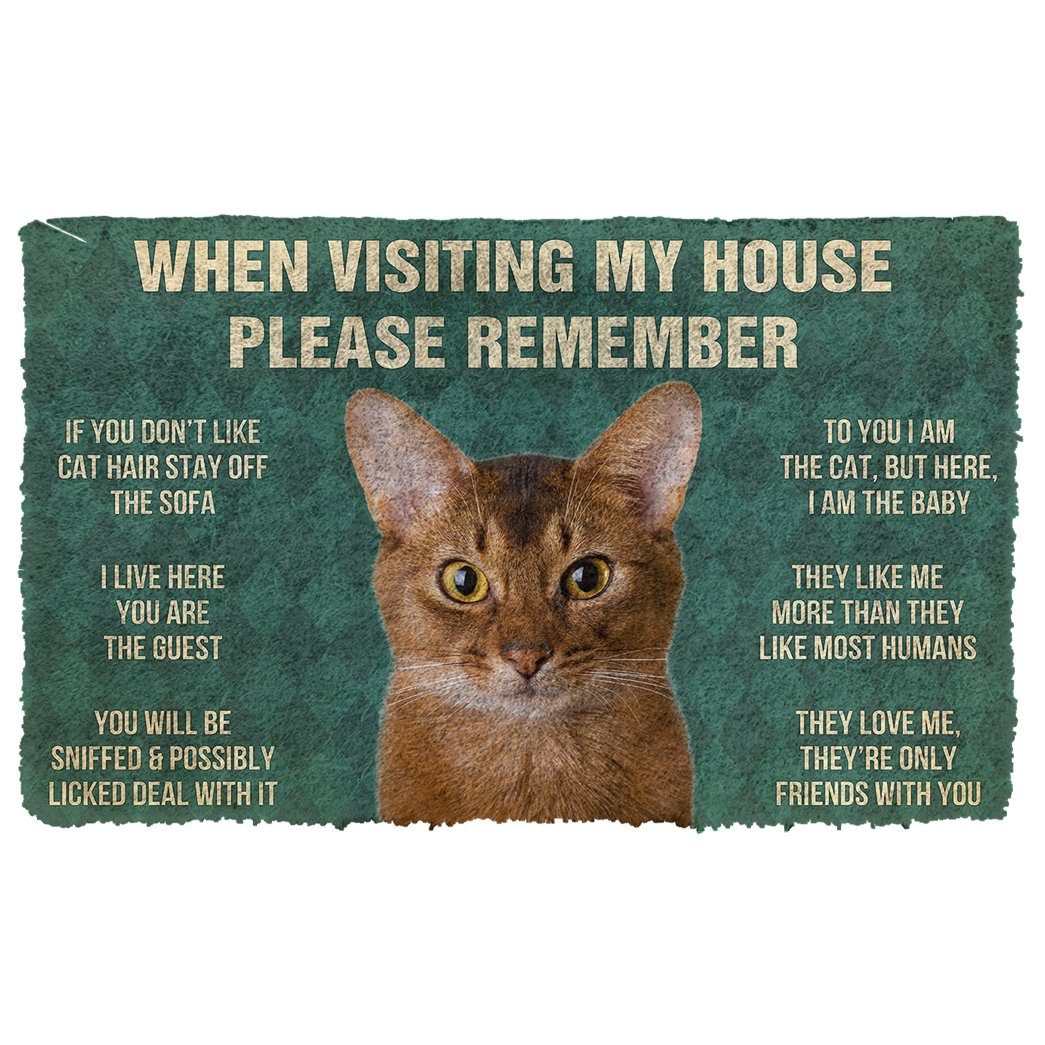 Gearhumans GearHuman 3D Please Remember Abyssinian Cats House Rules Do