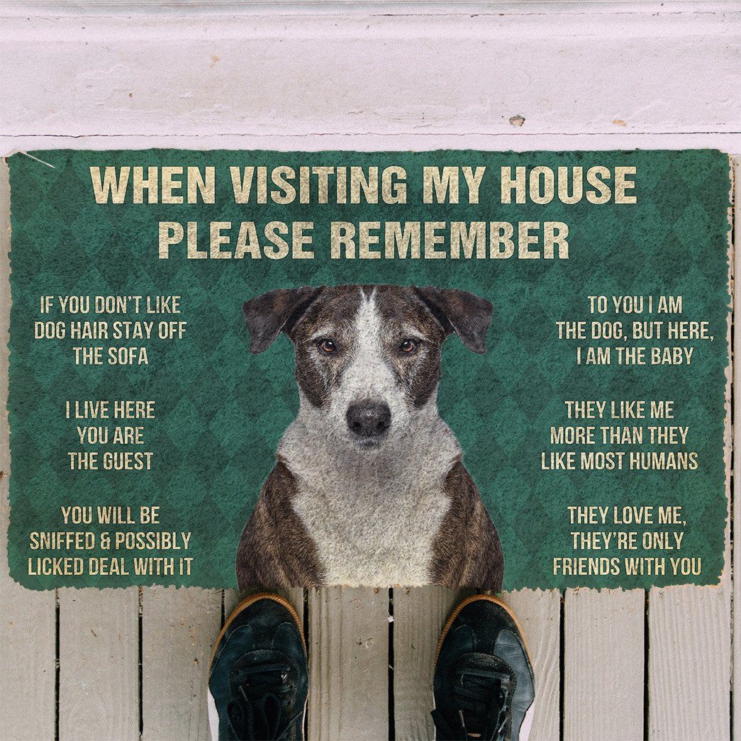 GearHuman 3D Please Remember Ibizan Hound Dogs House Rules Doormat GV250154 Doormat