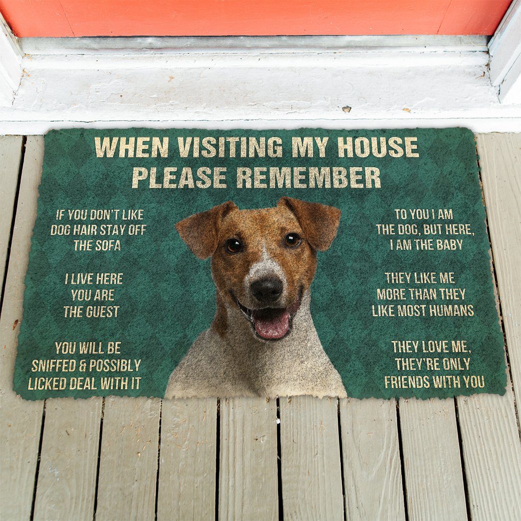 Gearhuman 3D Please Remember Jack Russell Terrier House Rules Custom Doormat GR23013 Doormat