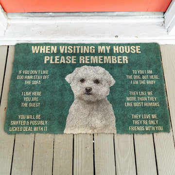 Gearhumans GearHuman 3D Please Remember Maltese Dog's House Rules Doormat