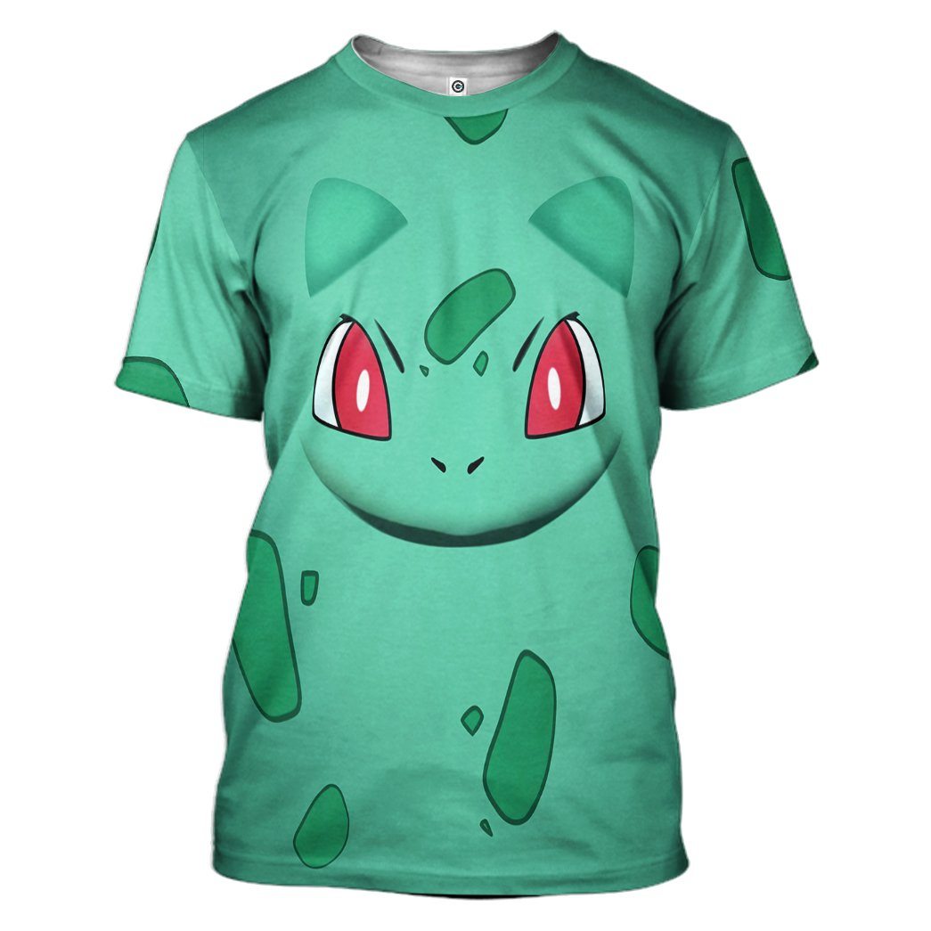 Gearhuman 3D Pokemon Bulbasaur Tshirt Hoodie Apparel GK19026 3D Apparel T-Shirt S