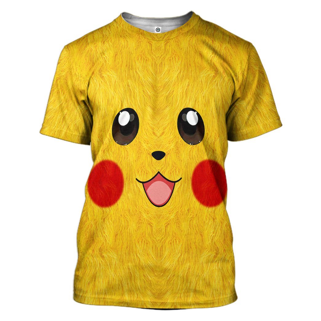 Gearhuman 3D Pokemon Pikachu Tshirt Hoodie Apparel GK19027 3D Apparel T-Shirt S