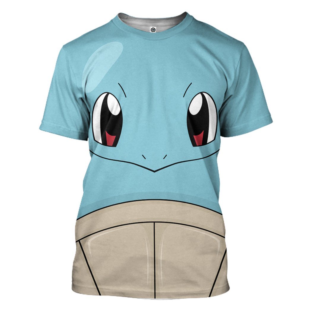 Gearhuman 3D Pokemon Squirtle Tshirt Hoodie Apparel GK19021 3D Apparel T-Shirt S