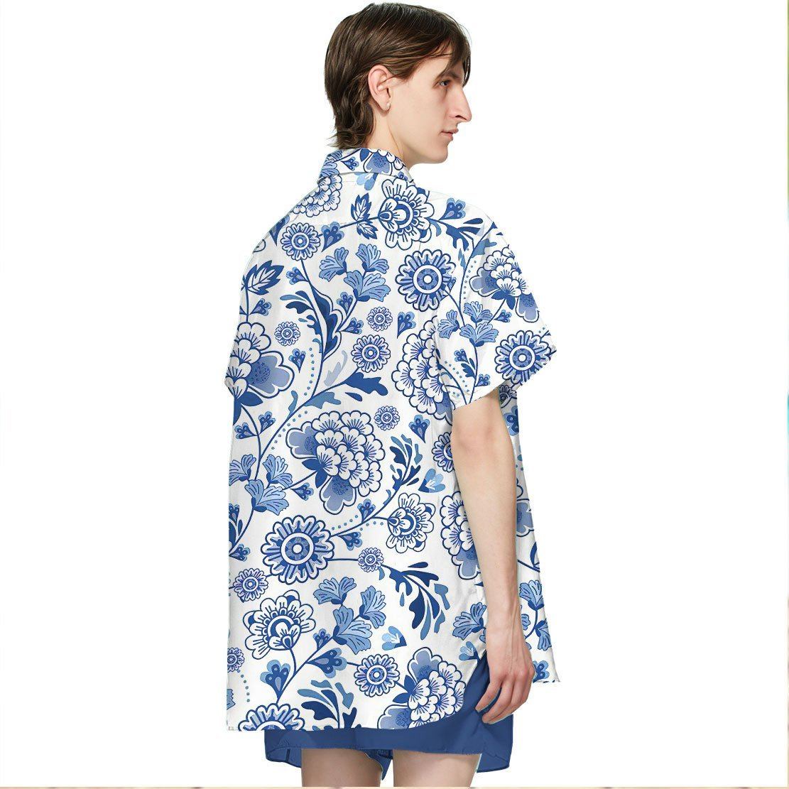 Gearhuman 3D Porcelain Pattern Hawaii Shirt ZK0406215 Hawai Shirt 