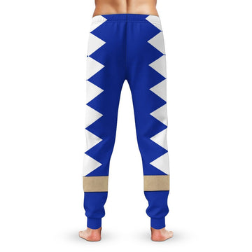 Gearhumans 3D Power Ranger Dino Thunder Blue Custom Sweatpants