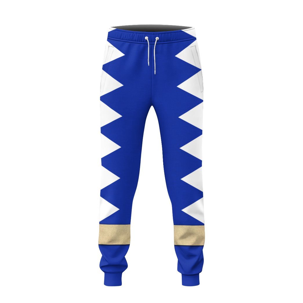 Gearhuman 3D Power Ranger Dino Thunder Blue Custom Sweatpants CK080117 Sweatpants 