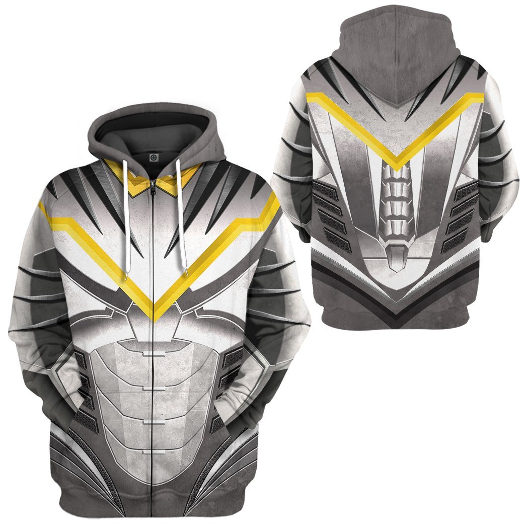 Gearhumans 3D Power Ranger Dino Thunder White Custom Tshirt