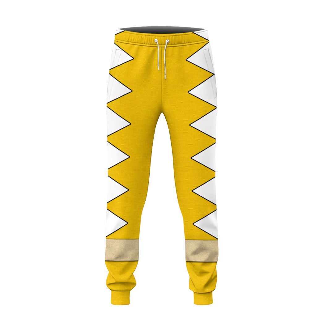 Gearhuman 3D Power Ranger Dino Thunder Yellow Custom Sweatpants CK080120 Sweatpants 