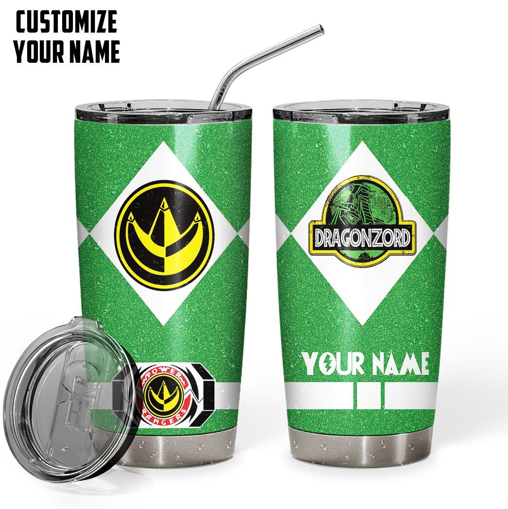 Gearhumans 3D MIGHTY MORPHIN Power Ranger DragonZord Green Custom Name