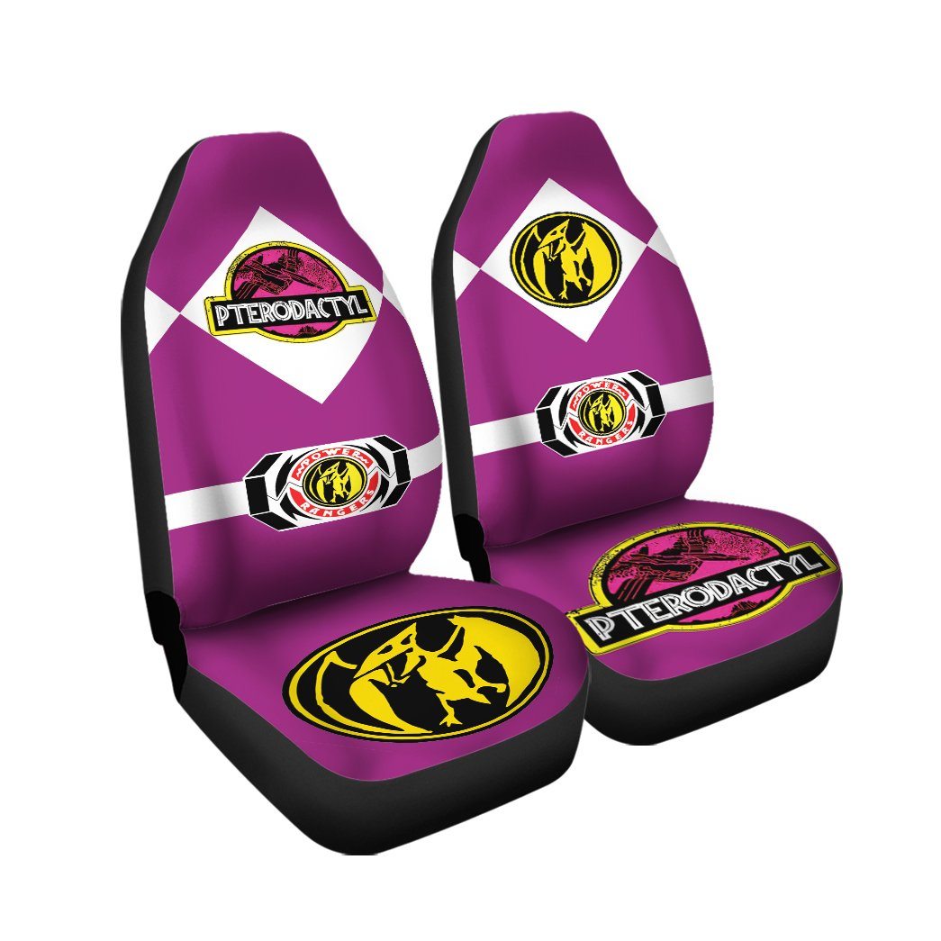 Gearhuman 3D Power Ranger Pterodactyl Pink Custom Car Seat Covers GV20015 Car Seat Covers Car Seat Covers Freesize 