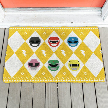 Gearhuman 3D Power Ranger Yellow Ugly Doormat GV250113 Doormat