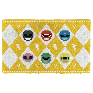 Gearhumans 3D MIGHTY MORPHIN Power Ranger Yellow Ugly Doormat