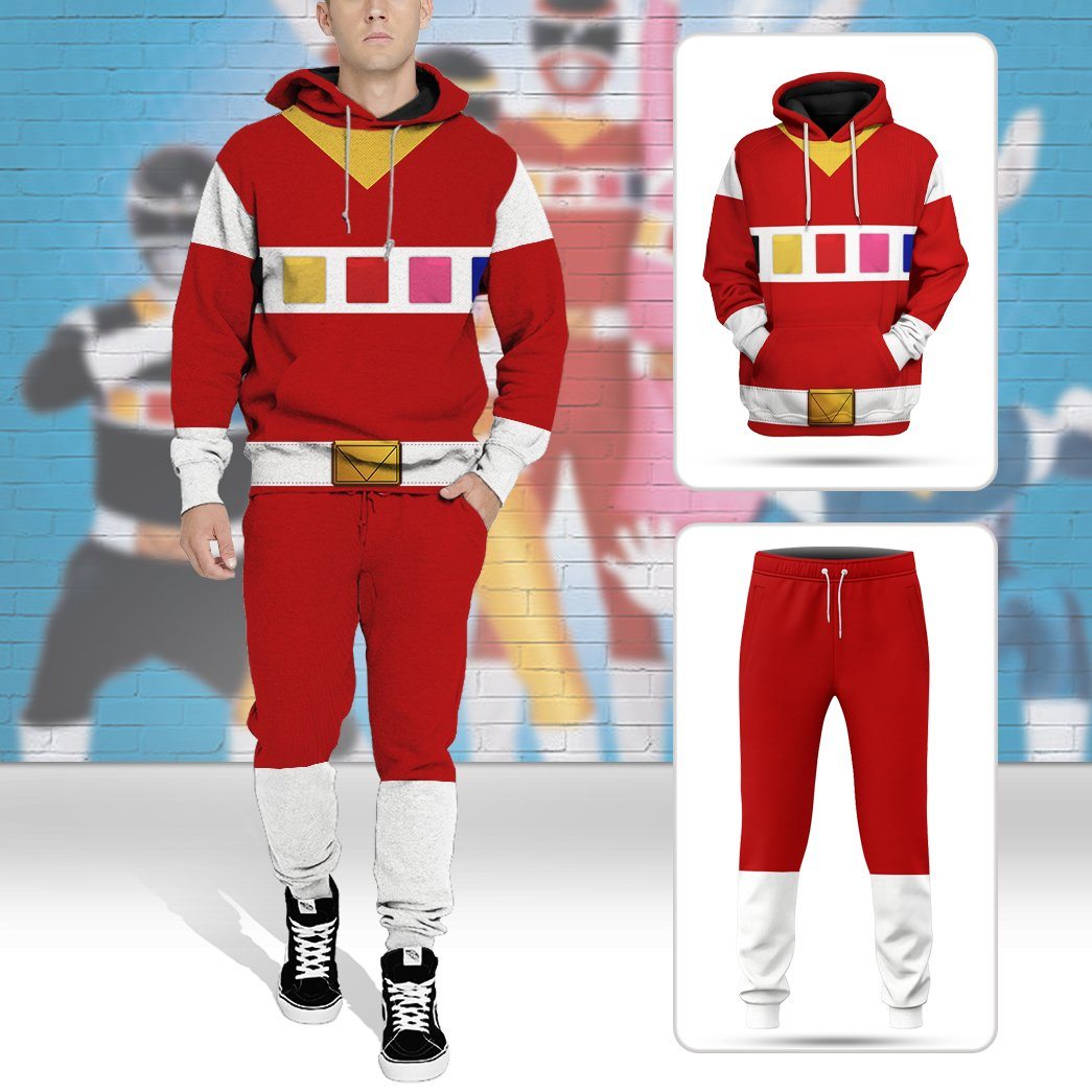 Gearhuman 3D Power Rangers in Space Red Custom Sweatpant GV040118 Sweatpants 