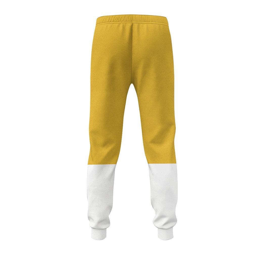 Gearhuman 3D Power Rangers in Space Yellow Custom Sweatpants GV040119 Sweatpants 