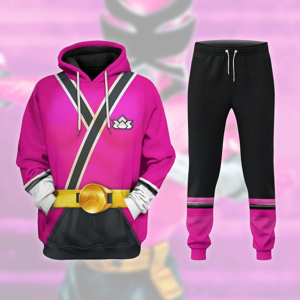 Gearhuman 3D Power Rangers Samurai Pink Custom Sweatpants GV110121 Sweatpants 
