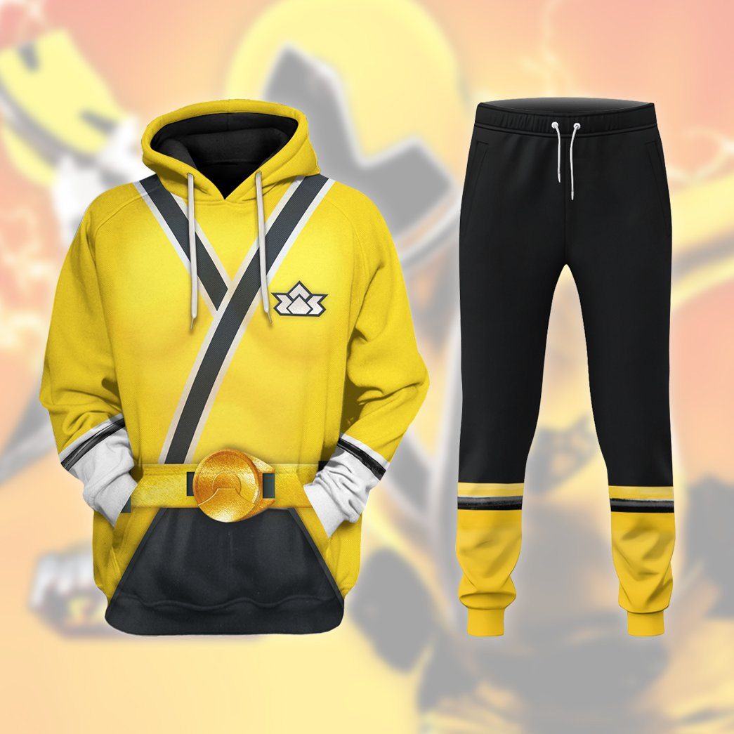 Gearhuman 3D Power Rangers Samurai Yellow Custom Sweatpants GV110122 Sweatpants 