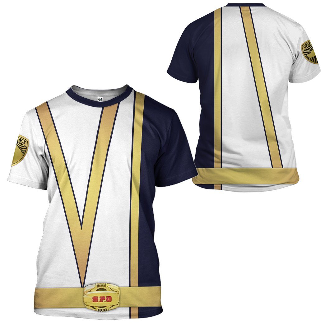 Gearhumans 3D Power Rangers SPD Omega Tshirt Hoodie Apparel