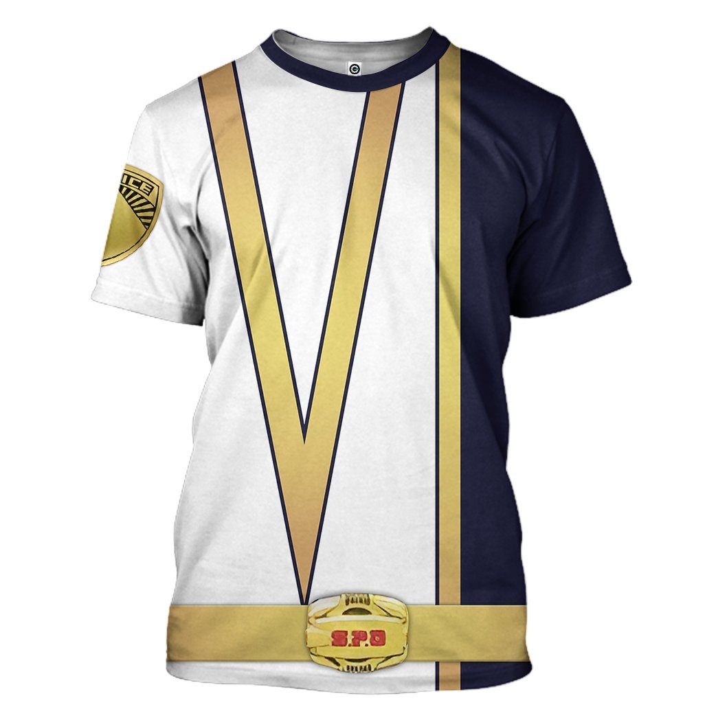 Gearhuman 3D Power Rangers SPD Omega Tshirt Hoodie Apparel GB290116 3D Apparel T-Shirt S