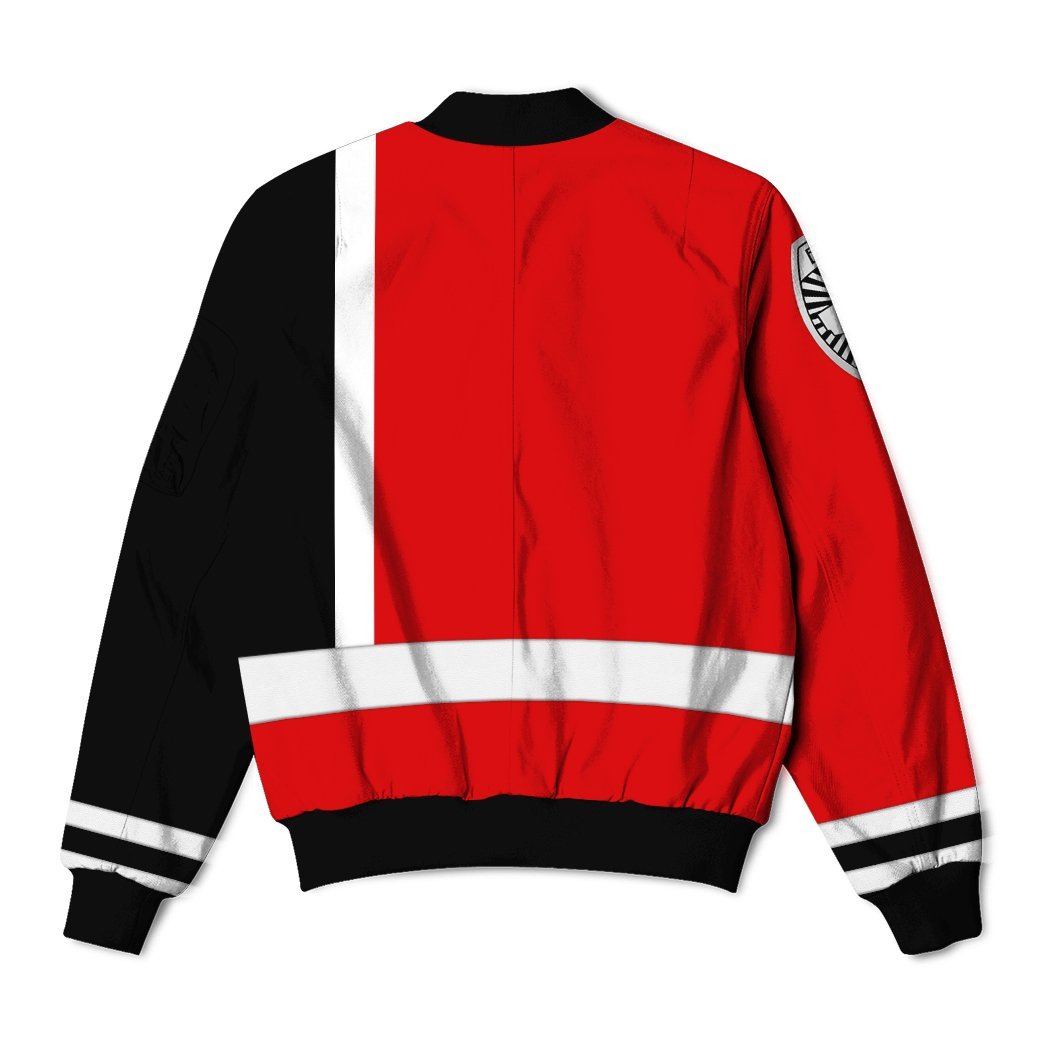 Red Gradient Bomber Jacket – PAOM