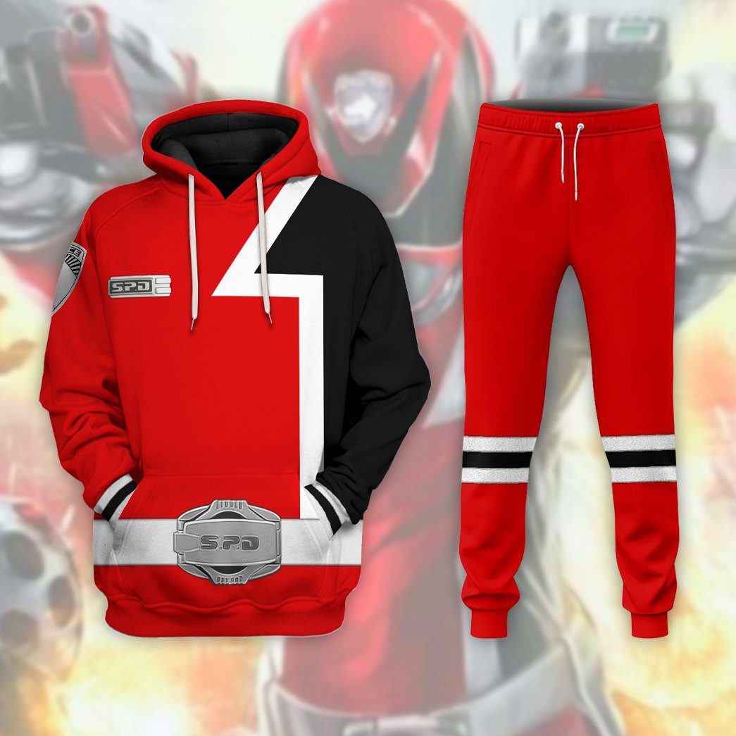 Gearhuman 3D Power Rangers SPD Red Sweatpants GB130110 Sweatpants