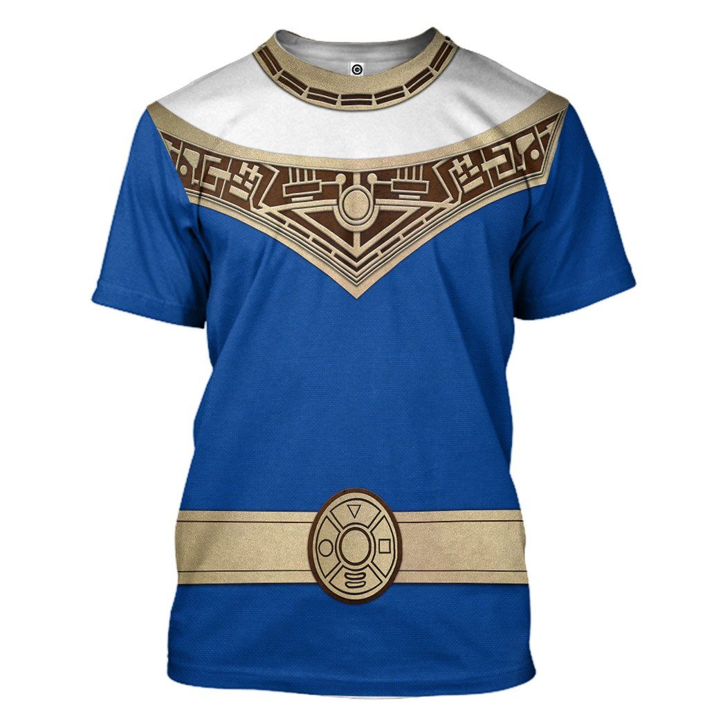 Gearhuman 3D Power Rangers Zeo Blue Custom Tshirt Hoodie Apparel GV06015 3D Apparel T-Shirt S 
