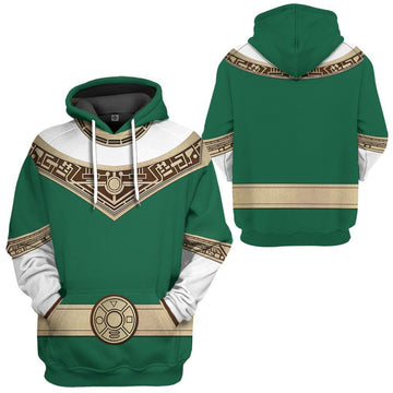 Gearhuman 3D Power Rangers Zeo Green Custom Tshirt Hoodie Apparel GV06011 3D Apparel 