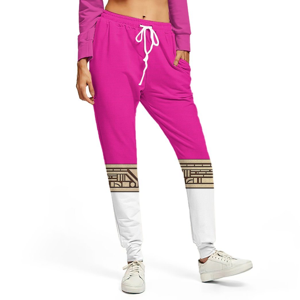 Gearhumans 3D Power Rangers Zeo Pink Custom Sweatpants