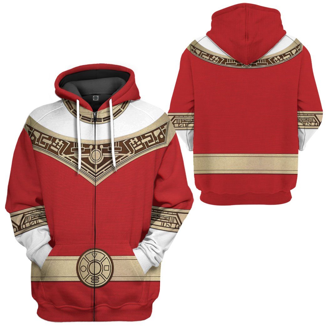 Gearhumans 3D Power Rangers Zeo Red Custom Tshirt Hoodie Apparel