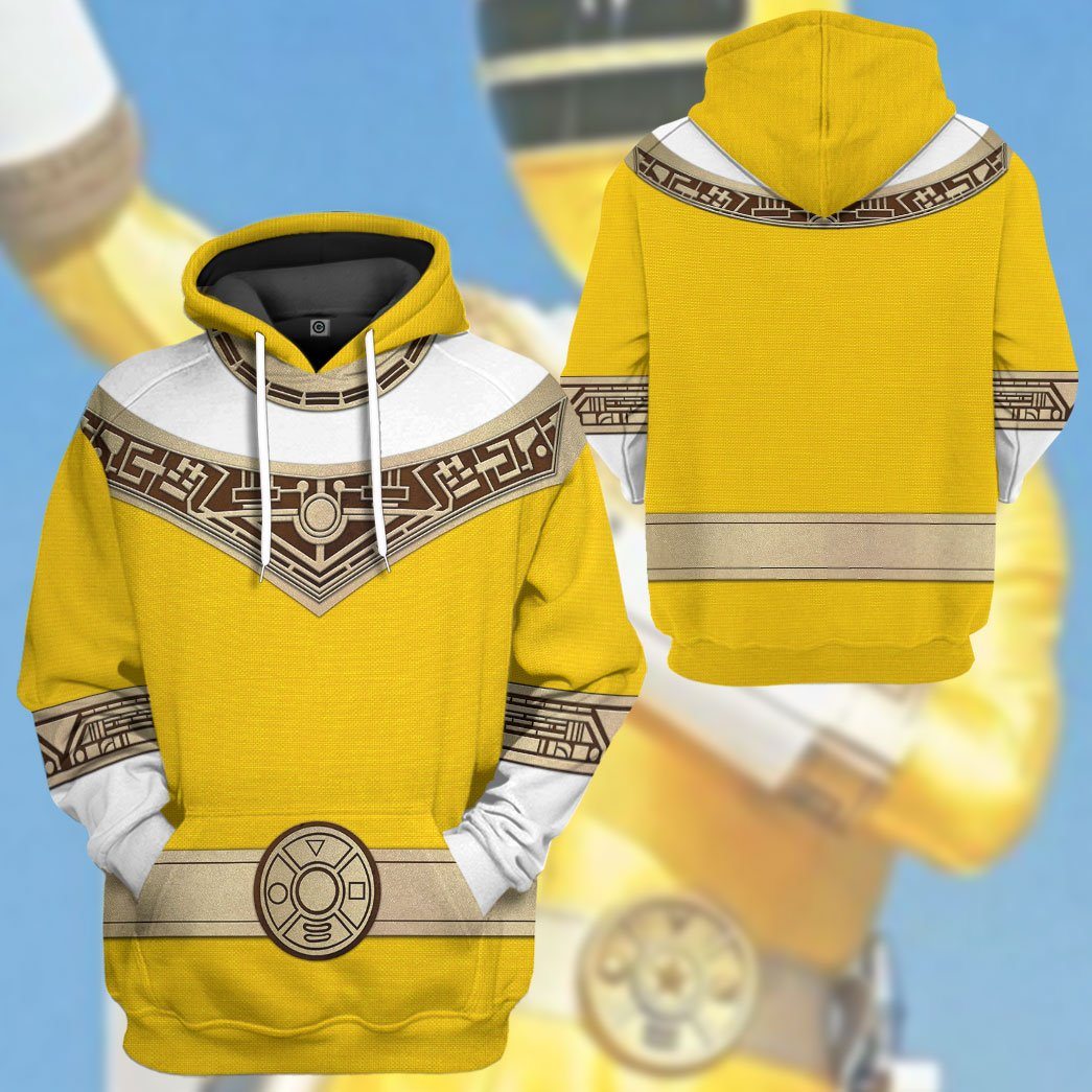 Gearhuman 3D Power Rangers Zeo Yellow Custom Tshirt Hoodie Apparel GV06012 3D Apparel 