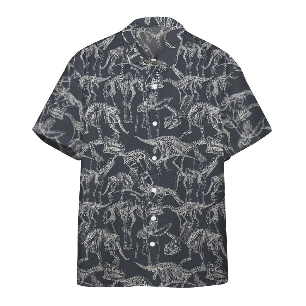 Gearhuman 3D Prehistoric Animals Hawaii Shirt ZK2106216 Short Sleeve Shirt Short Sleeve Shirt S 