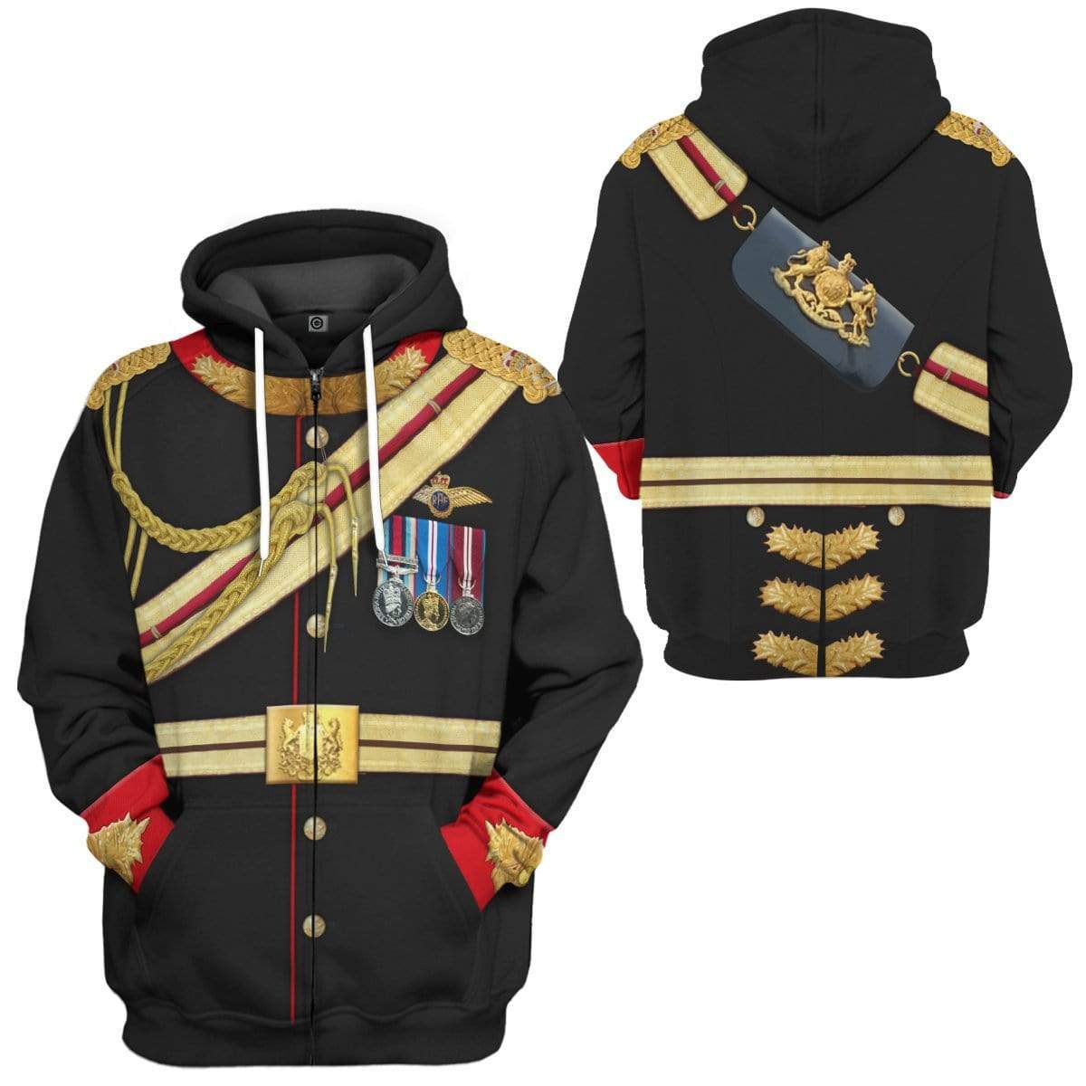 Gearhuman 3D Prince Harry Custom Hoodie Apparel GV060820 3D Custom Fleece Hoodies 