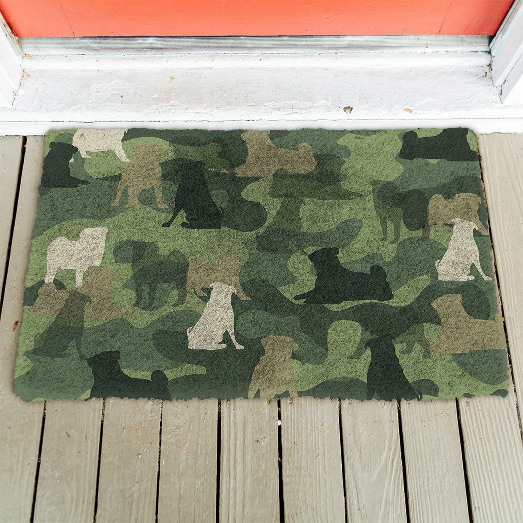 Gearhuman 3D Pug Camo Doormat GK01021 Doormat