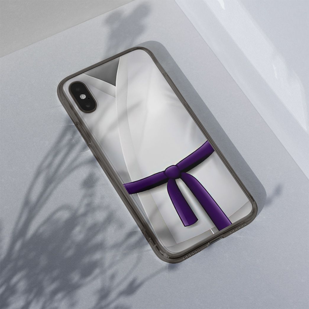 Gearhuman 3D Purple Karate Belt Phone Case ZK1706214 Glass Phone Case 