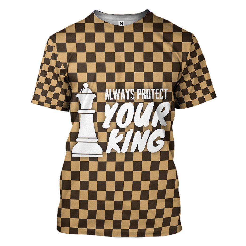 Gearhuman 3D Queen Chessboard Couple Tshirt Hoodie Apparel GB150117 3D Apparel T-Shirt S 
