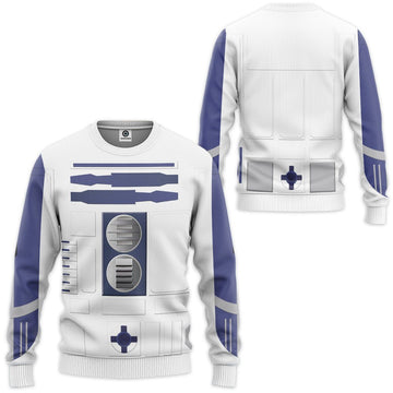 Gearhumans 3D R2D2 Cosplay Custom Tshirt Hoodie Apparel