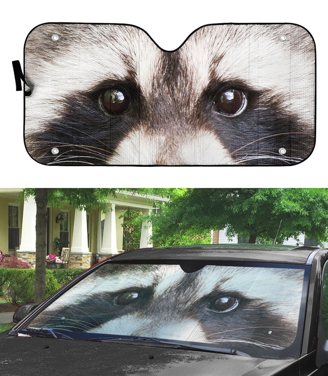 Gearhuman 3D Raccoon Eyes Sunshade ZK0707213 Auto Sunshade 