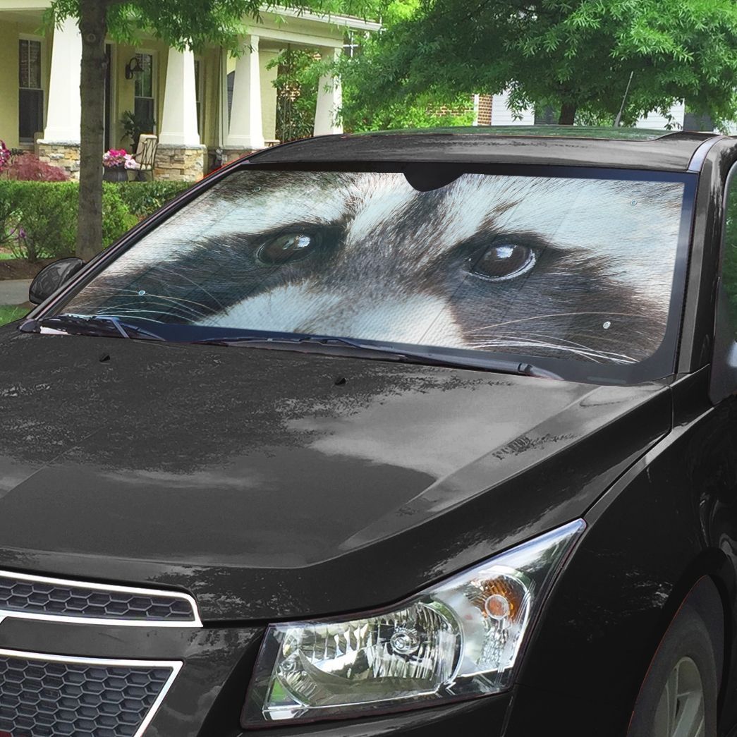 Gearhuman 3D Raccoon Eyes Sunshade ZK0707213 Auto Sunshade 