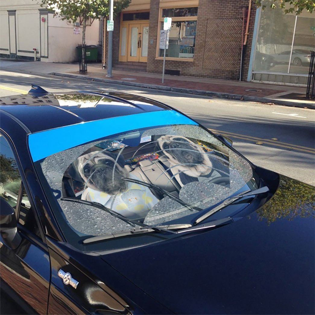 Gearhuman 3D Rain Pugs Custom Car Auto Sunshade GV31085 Auto Sunshade 